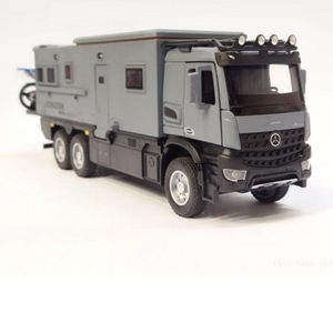 ماشین اسباب بازی کامیون کمپر مرسدس بنز خاکستری مقیاس 1:24 BENZ NOMADISN_اسباب بازی